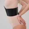 handmade black leather corset belt 1